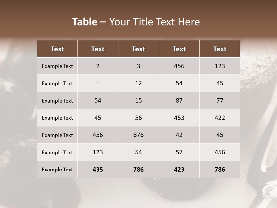 Black Sweet French PowerPoint Template