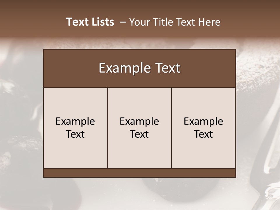 Black Sweet French PowerPoint Template