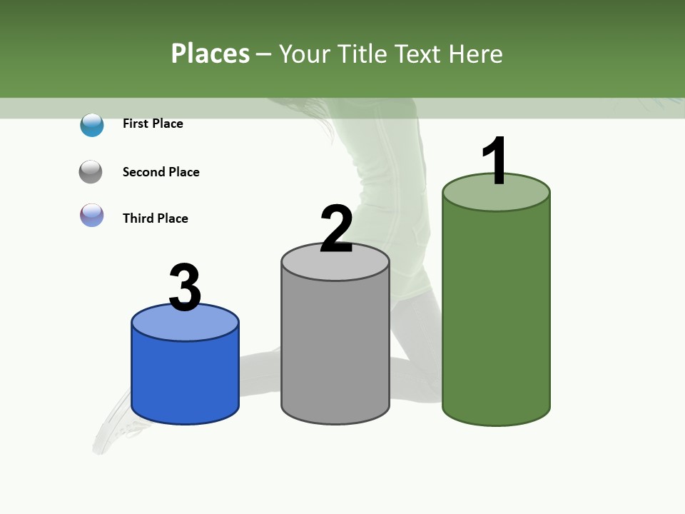 Young Woman Student PowerPoint Template