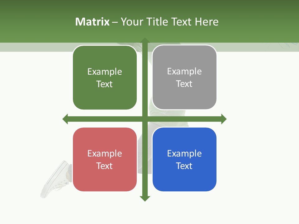 Young Woman Student PowerPoint Template