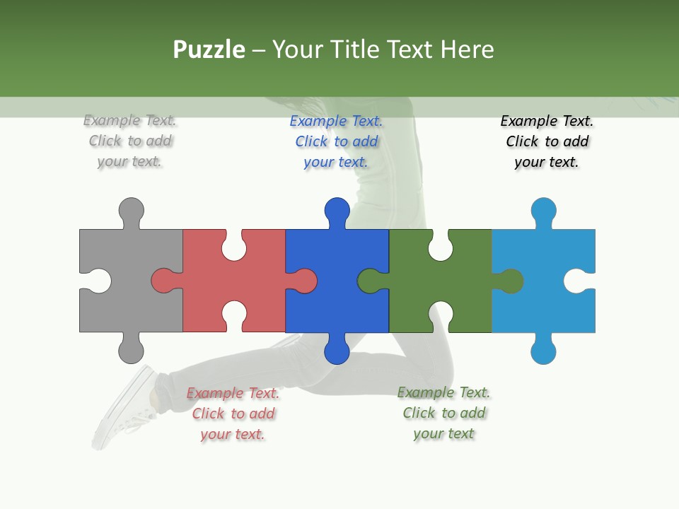 Young Woman Student PowerPoint Template