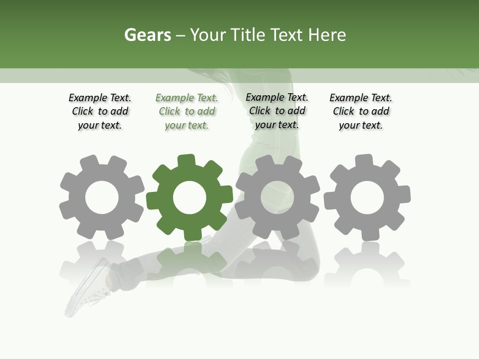 Young Woman Student PowerPoint Template