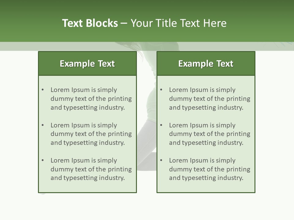 Young Woman Student PowerPoint Template