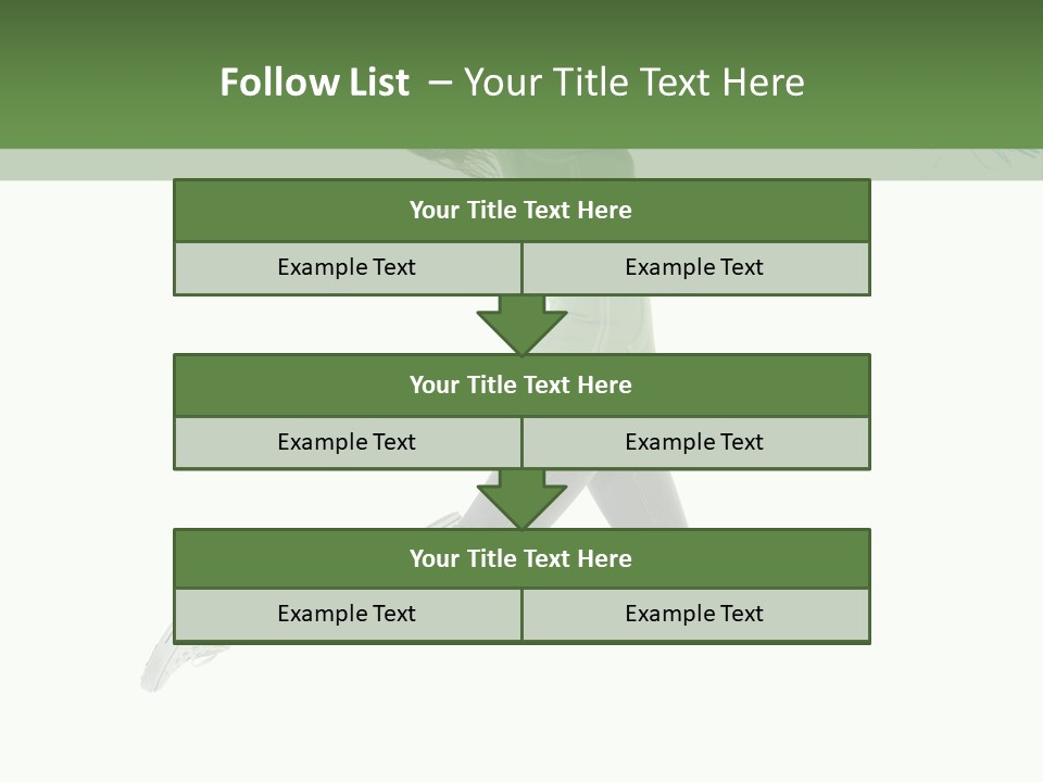 Young Woman Student PowerPoint Template