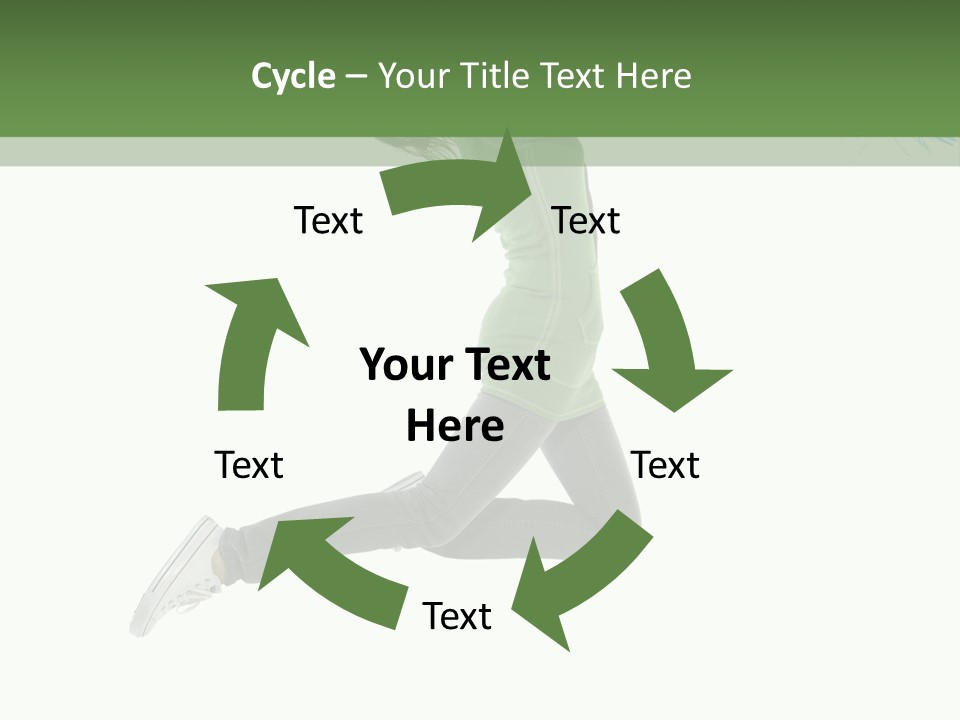 Young Woman Student PowerPoint Template