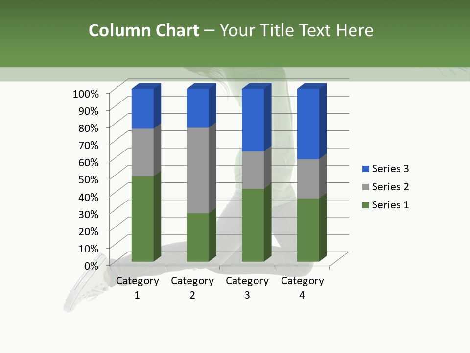Young Woman Student PowerPoint Template