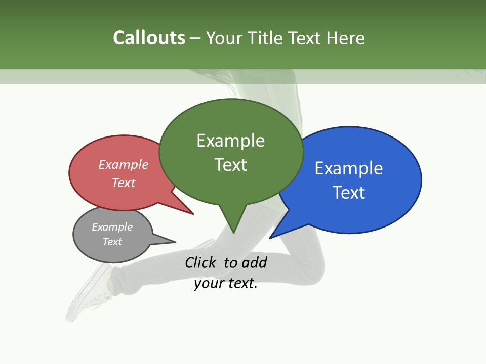 Young Woman Student PowerPoint Template