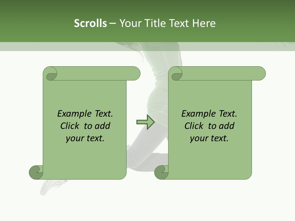 Young Woman Student PowerPoint Template