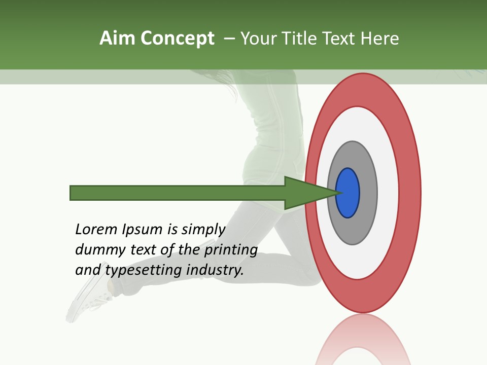 Young Woman Student PowerPoint Template