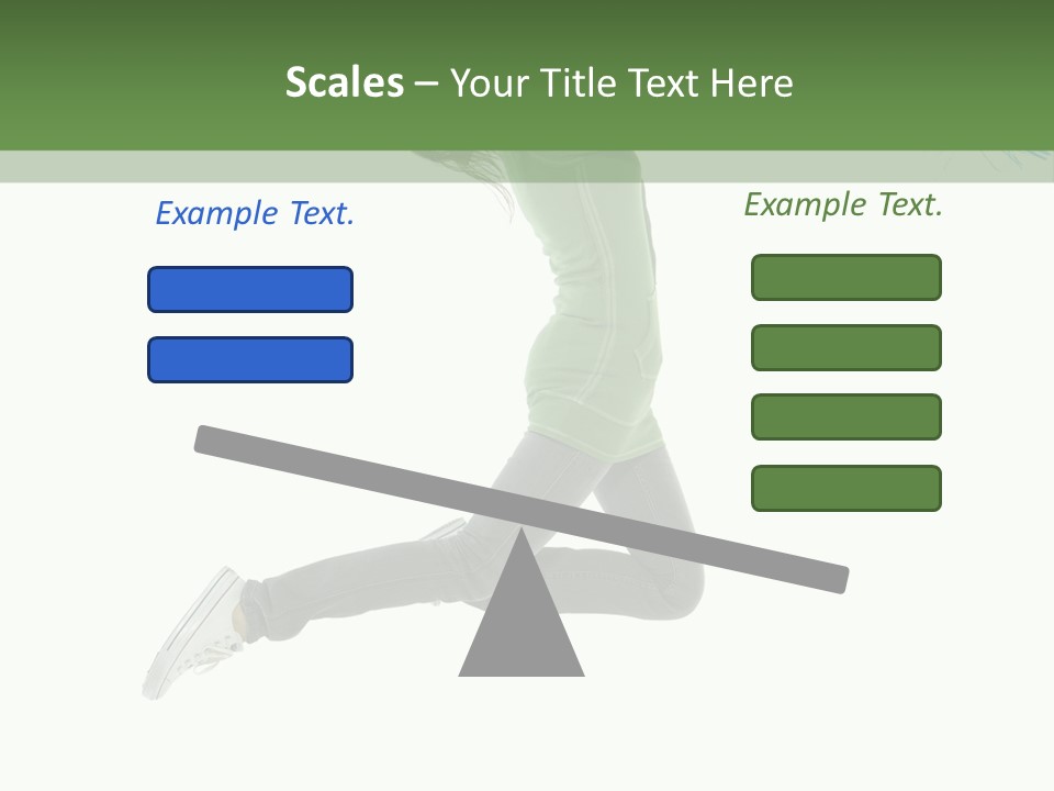 Young Woman Student PowerPoint Template