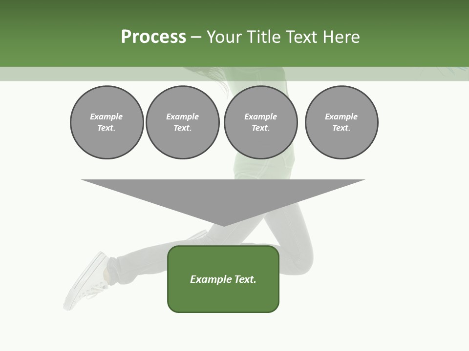 Young Woman Student PowerPoint Template