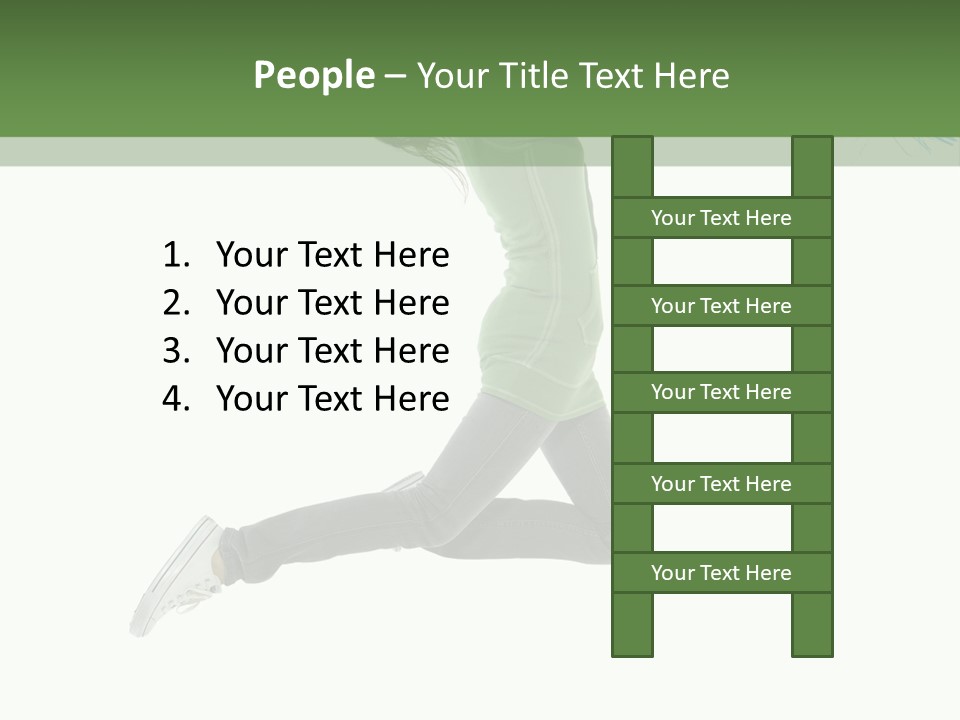 Young Woman Student PowerPoint Template