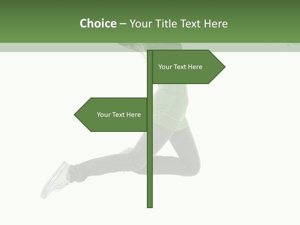 Young Woman Student PowerPoint Template