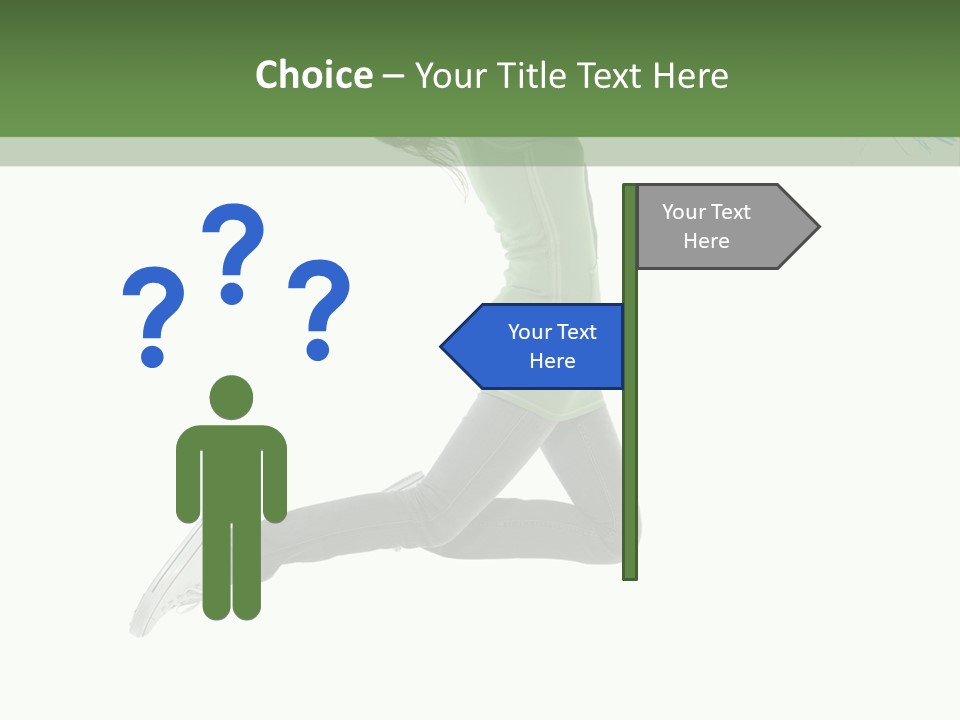 Young Woman Student PowerPoint Template