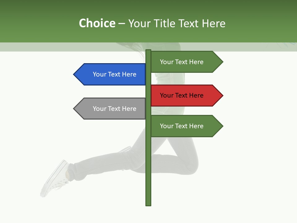 Young Woman Student PowerPoint Template