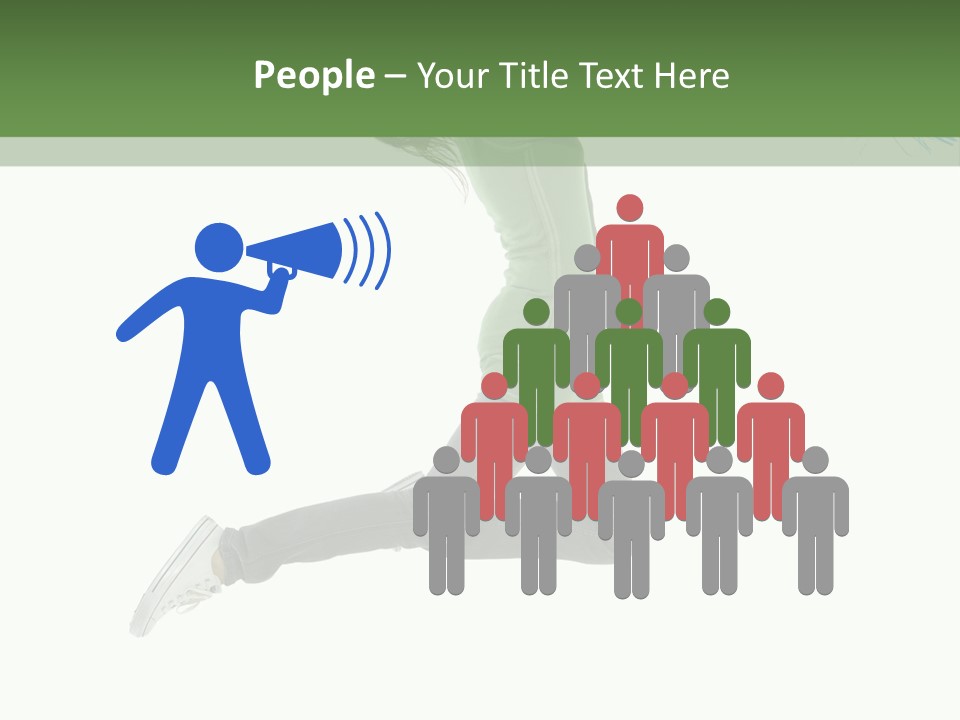 Young Woman Student PowerPoint Template