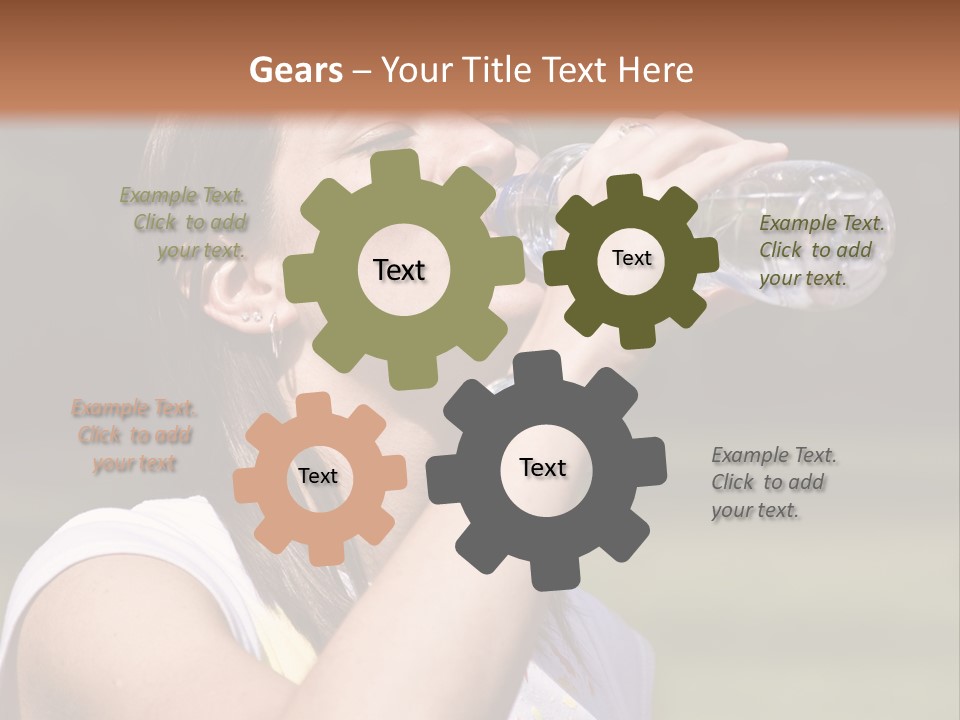 Female Body Young PowerPoint Template