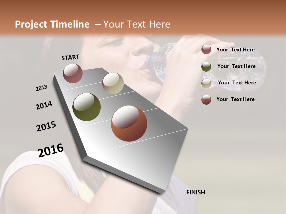 Female Body Young PowerPoint Template