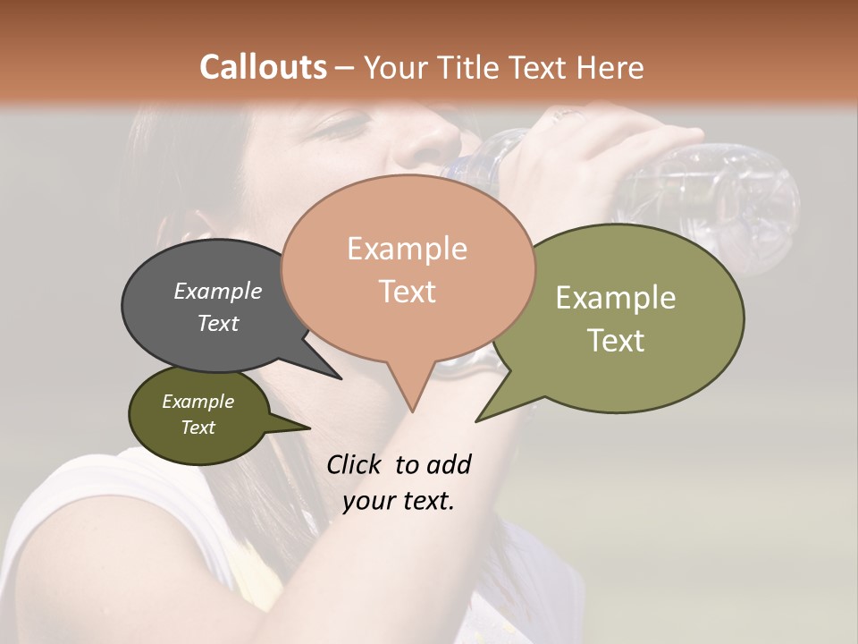 Female Body Young PowerPoint Template