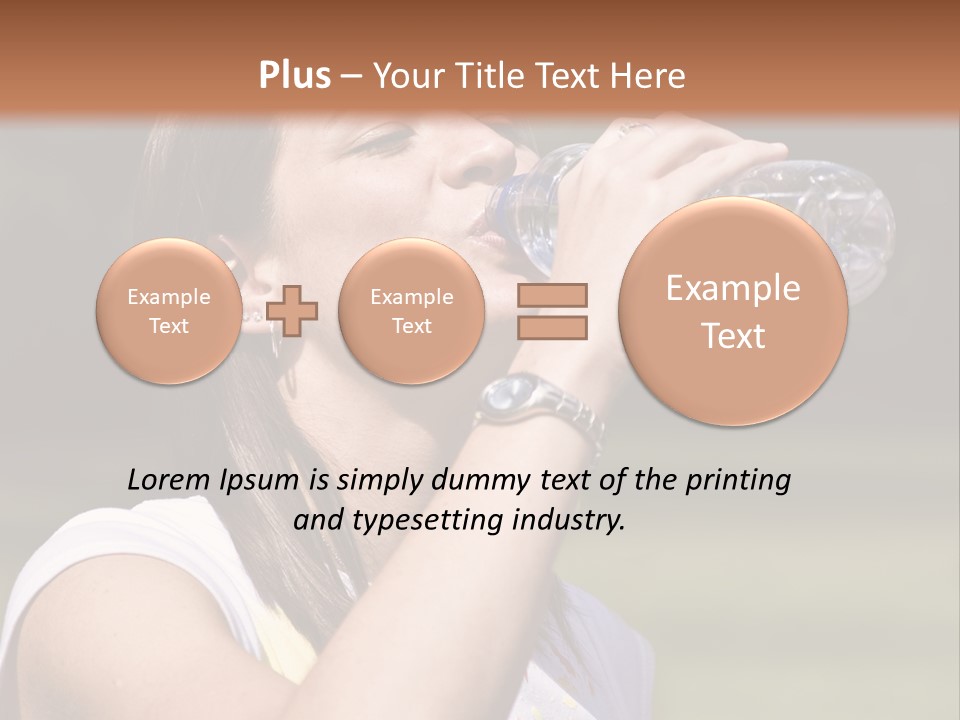 Female Body Young PowerPoint Template