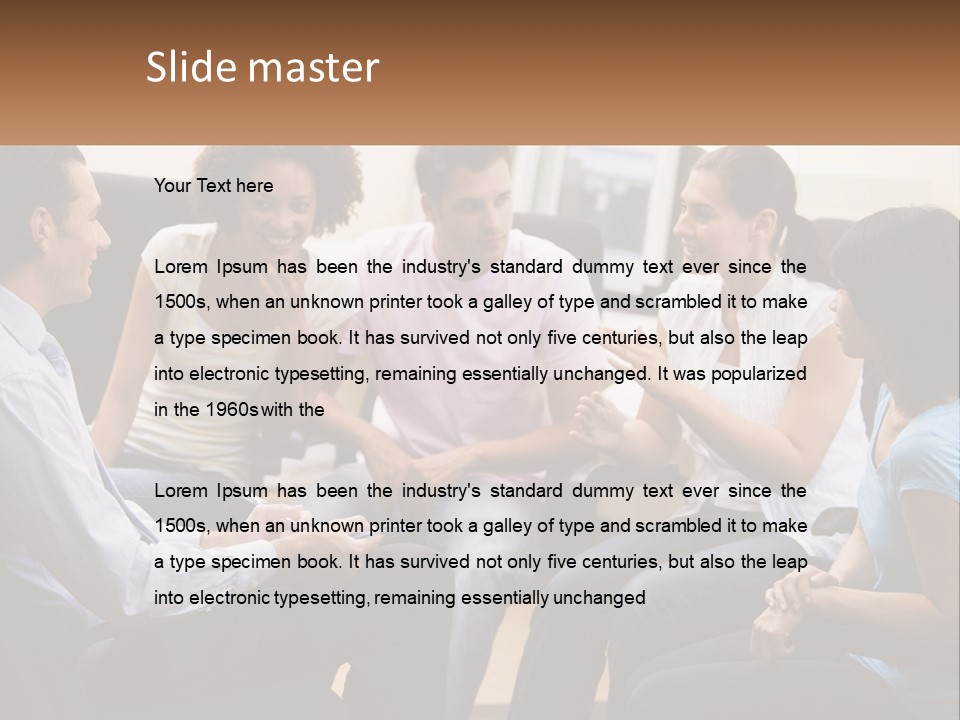 Training Applauding Supervisor PowerPoint Template
