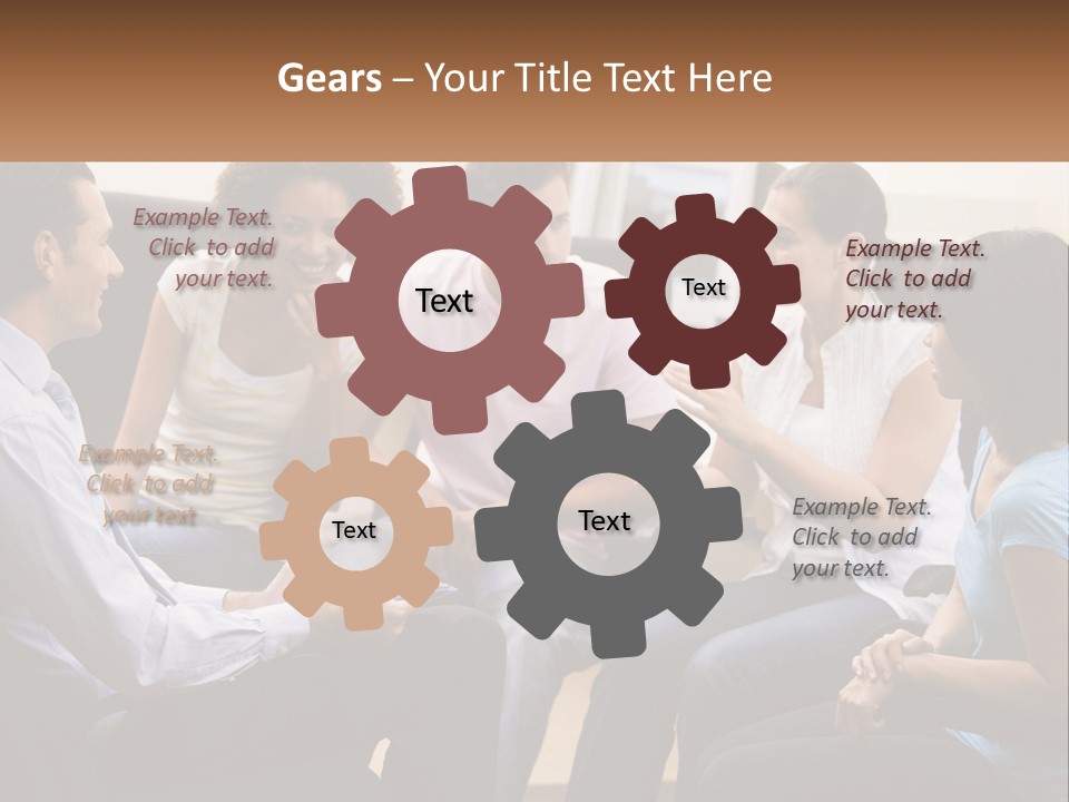 Training Applauding Supervisor PowerPoint Template