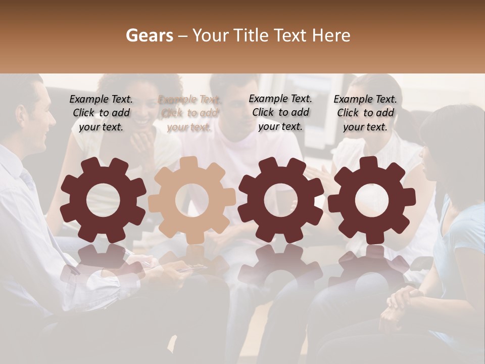 Training Applauding Supervisor PowerPoint Template