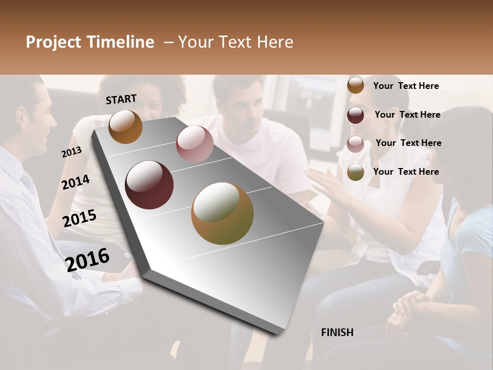 Training Applauding Supervisor PowerPoint Template