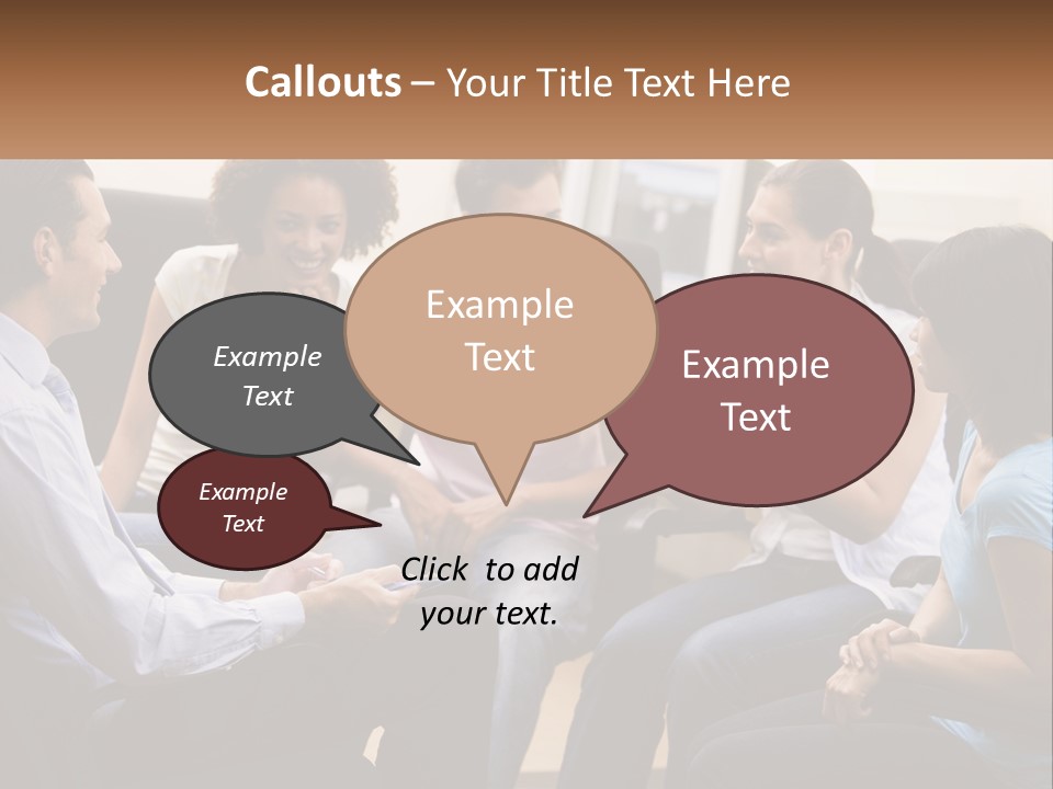 Training Applauding Supervisor PowerPoint Template