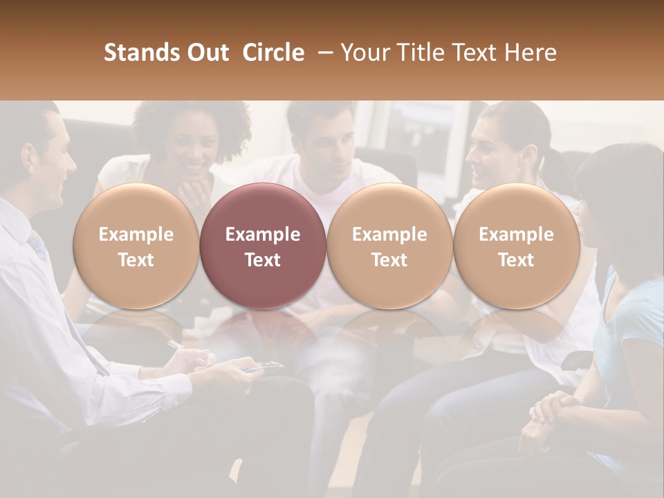 Training Applauding Supervisor PowerPoint Template