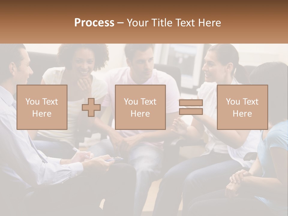 Training Applauding Supervisor PowerPoint Template