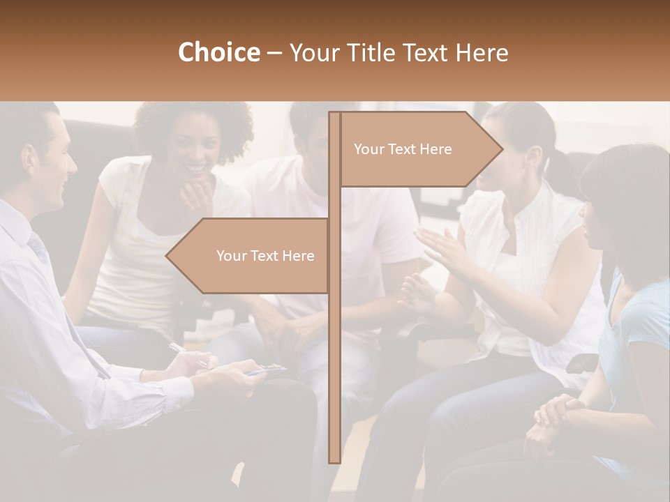 Training Applauding Supervisor PowerPoint Template