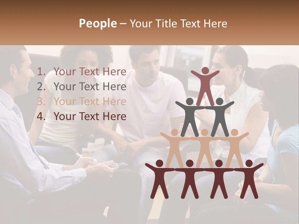 Training Applauding Supervisor PowerPoint Template