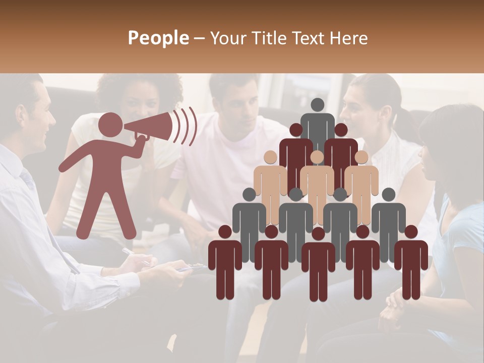 Training Applauding Supervisor PowerPoint Template