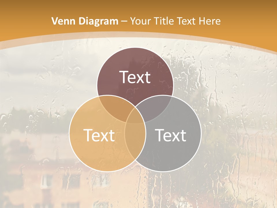 Textured Raindrop Nostalgia PowerPoint Template