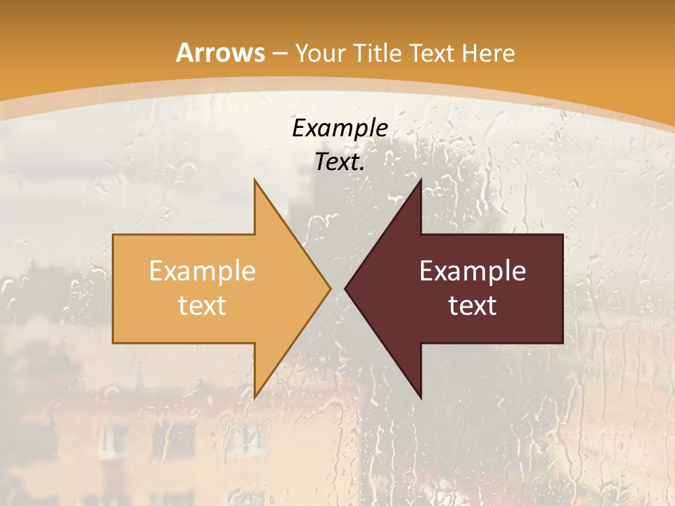 Textured Raindrop Nostalgia PowerPoint Template
