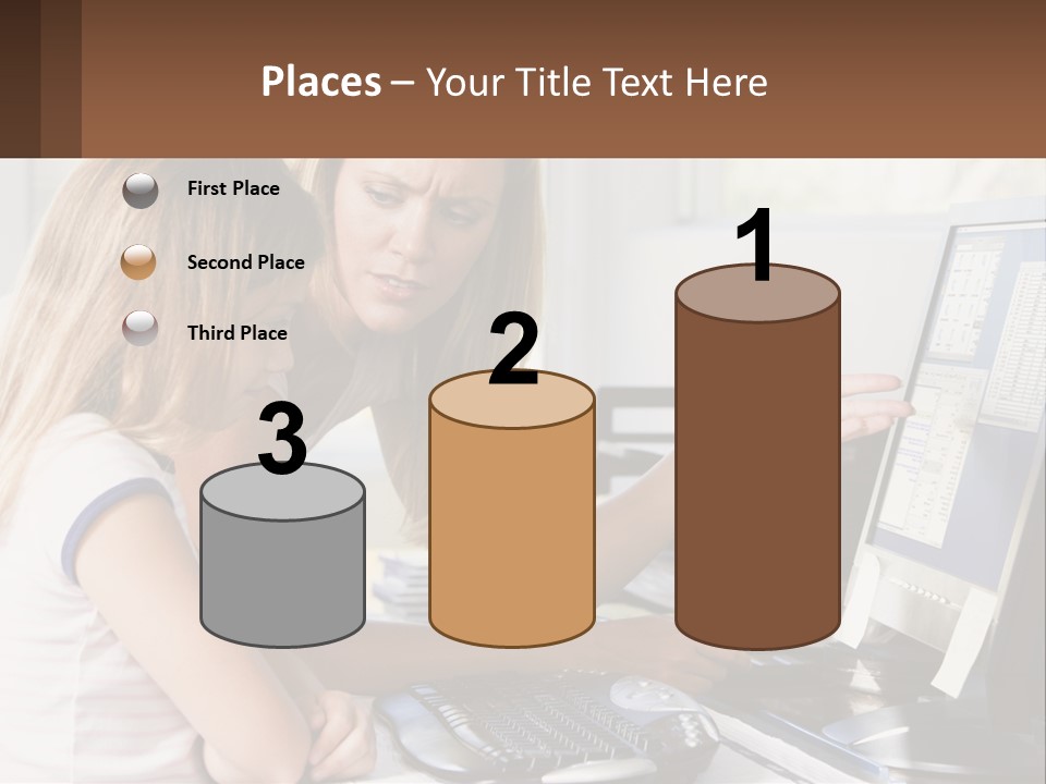 Mom Telling People PowerPoint Template