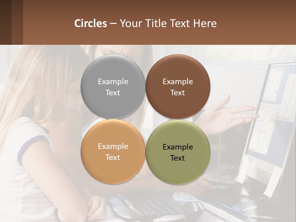 Mom Telling People PowerPoint Template