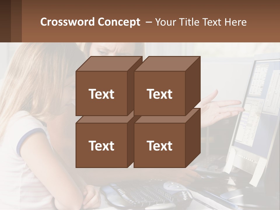 Mom Telling People PowerPoint Template