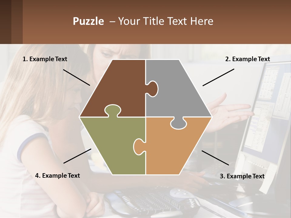 Mom Telling People PowerPoint Template