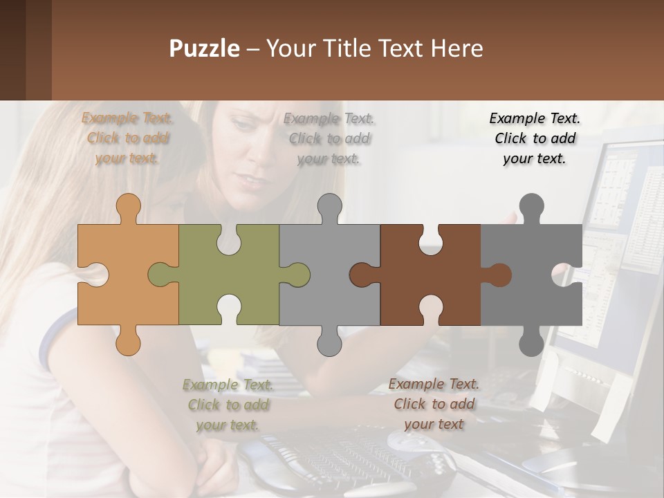 Mom Telling People PowerPoint Template