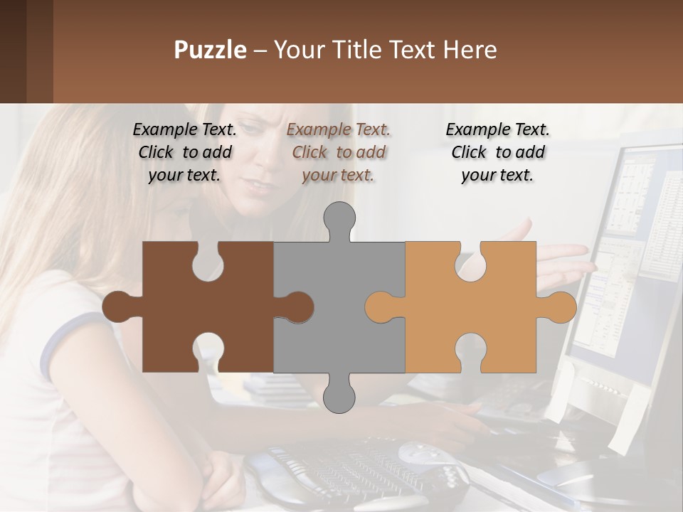 Mom Telling People PowerPoint Template