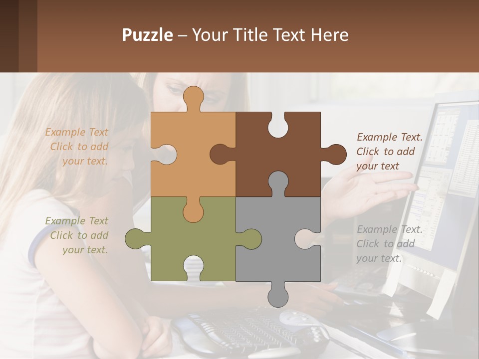 Mom Telling People PowerPoint Template