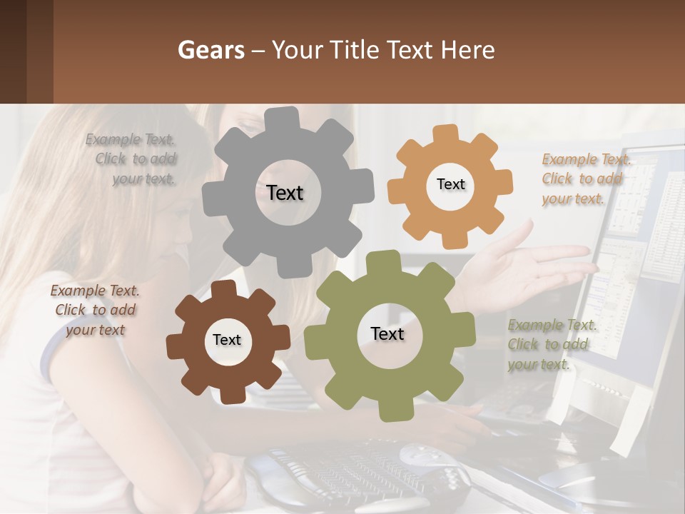 Mom Telling People PowerPoint Template