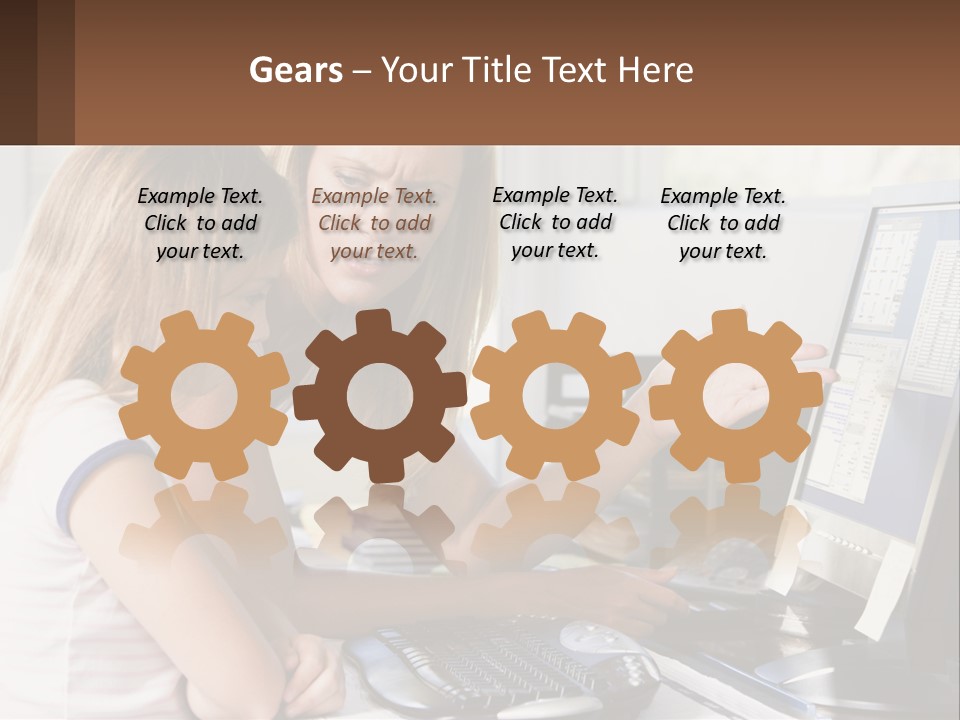 Mom Telling People PowerPoint Template