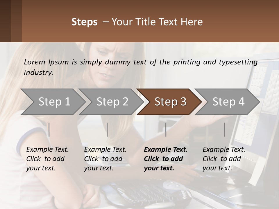 Mom Telling People PowerPoint Template