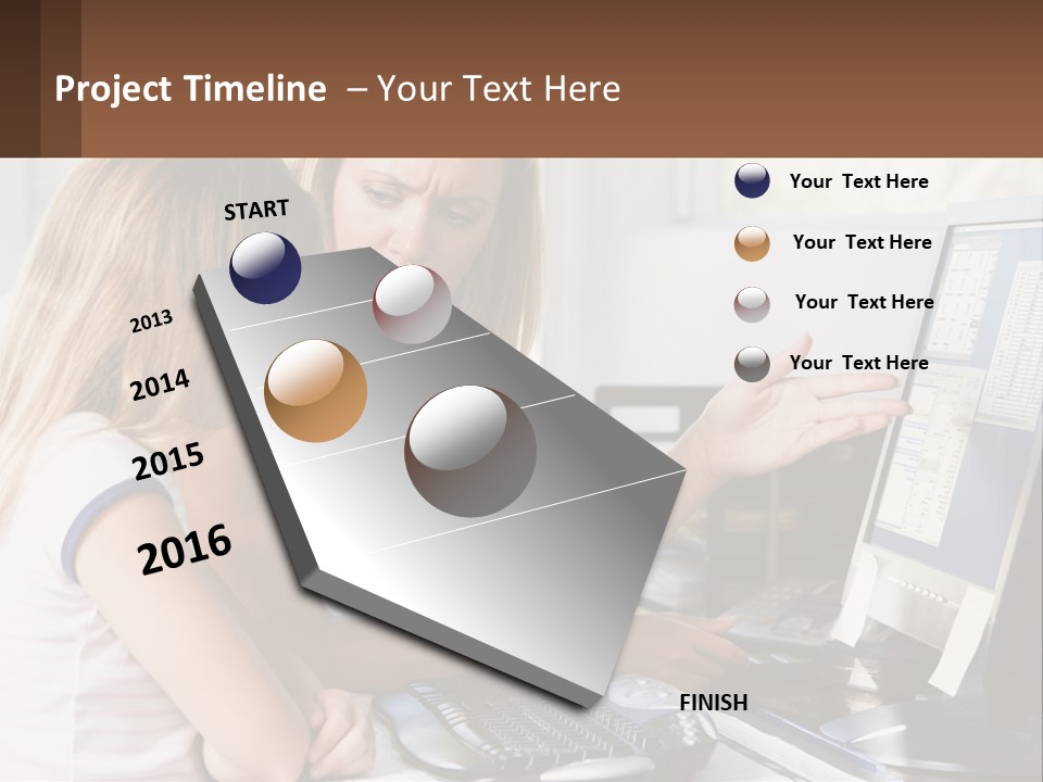 Mom Telling People PowerPoint Template