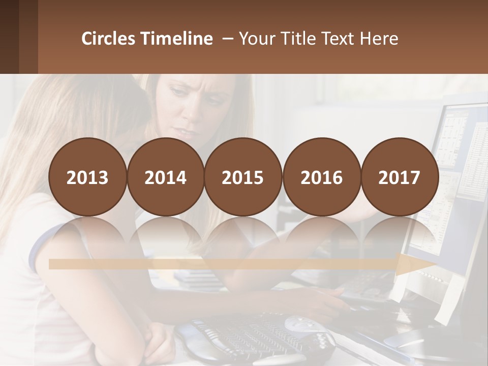 Mom Telling People PowerPoint Template