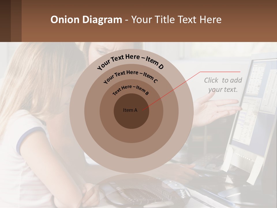 Mom Telling People PowerPoint Template