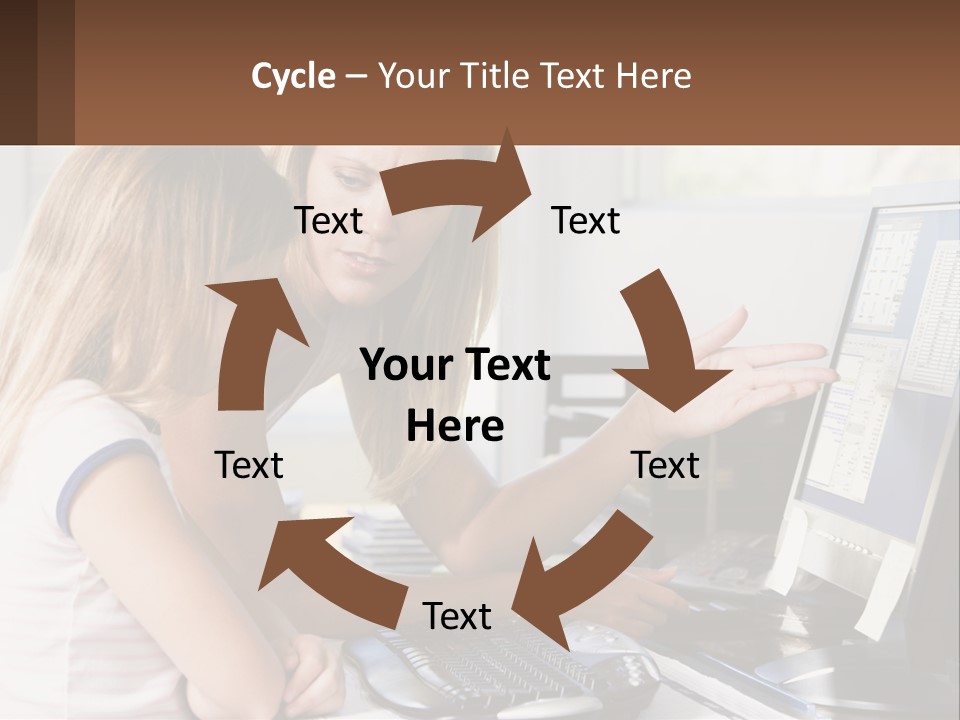 Mom Telling People PowerPoint Template